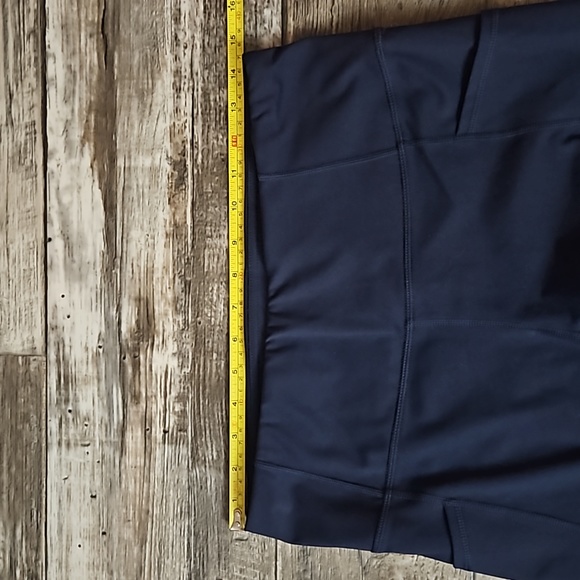 Active Life Athletic Leggings Side Pockets Half Mesh Legs Women's Large Stretchy - Picture 10 of 15